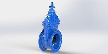 Valvola a saracinesca resistente dell'acqua dell'abrasione, valvola a saracinesca cuneiforme del ferro duttile