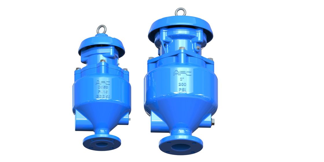 Valvola duttile del rilascio dell'aria delle acque luride del ferro, valvola acqua aria del rilascio di area di flusso completo