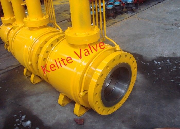 Valvola a sfera completamente saldata industriale, valvola a sfera di un pezzo di progettazione sicura del fuoco