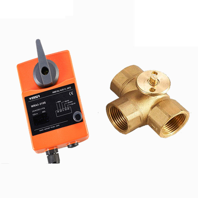valvola a sfera attivata elettrica di modo di 24V DN50 2 per il sistema di depurazione delle acque