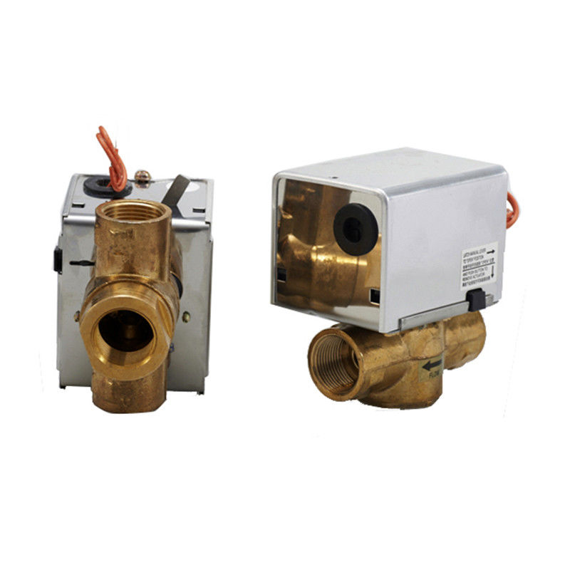 Valvola a sfera elettrica di ritorno della primavera di 2 modi/3 modi per il sistema HVAC/di FCU
