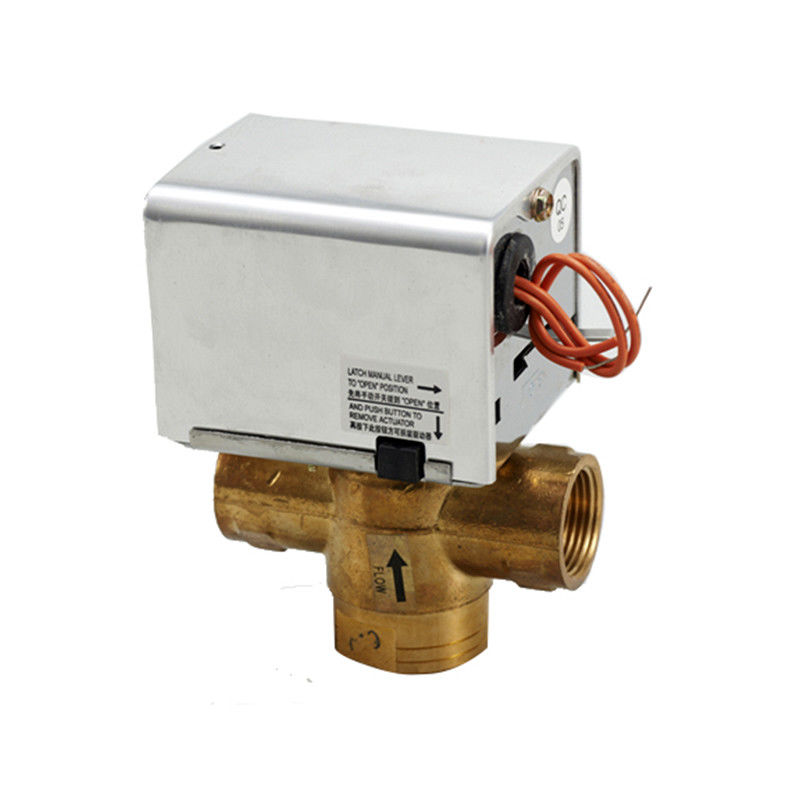 Valvola a sfera elettrica di ritorno della primavera di 2 modi/3 modi per il sistema HVAC/di FCU