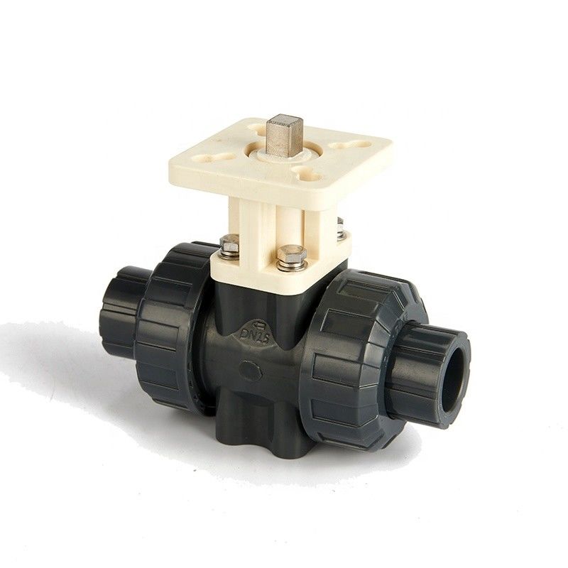 Valvola a sfera attivata elettrica di modo di pollice 2 di DN15 1/2, valvola a sfera di plastica motorizzata del PVC