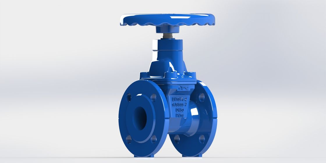 La valvola a saracinesca duttile dell'acqua del ferro GJS500-7 FBE ha ricoperto AWWA per flangiare disponibile