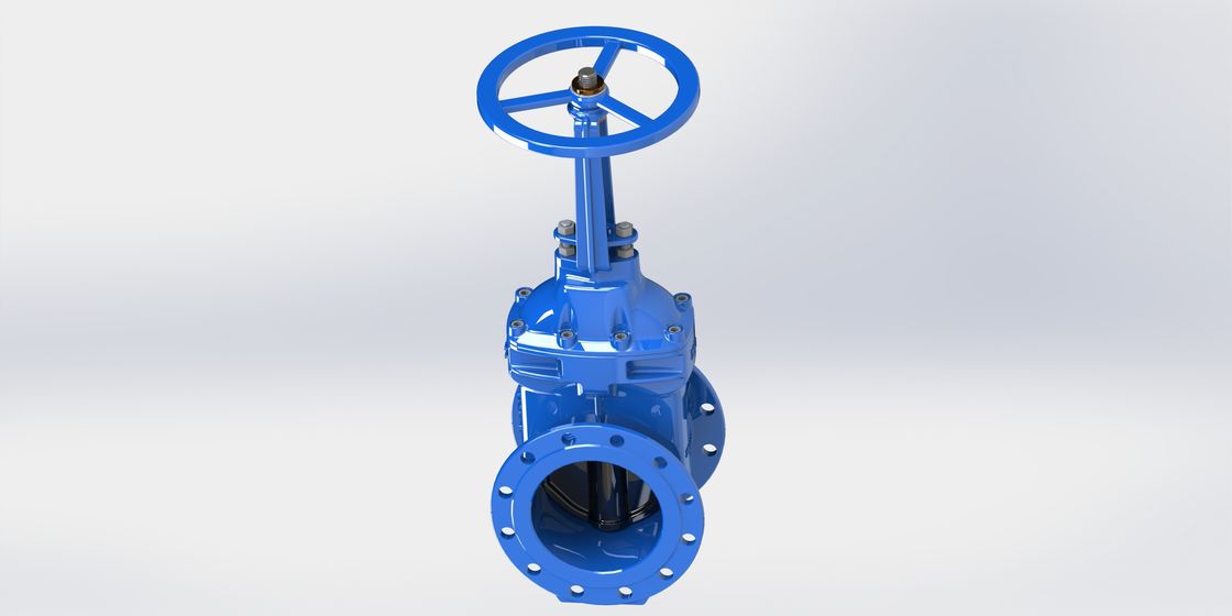 La valvola a saracinesca duttile dell'acqua del ferro GJS500-7 FBE ha ricoperto AWWA per flangiare disponibile