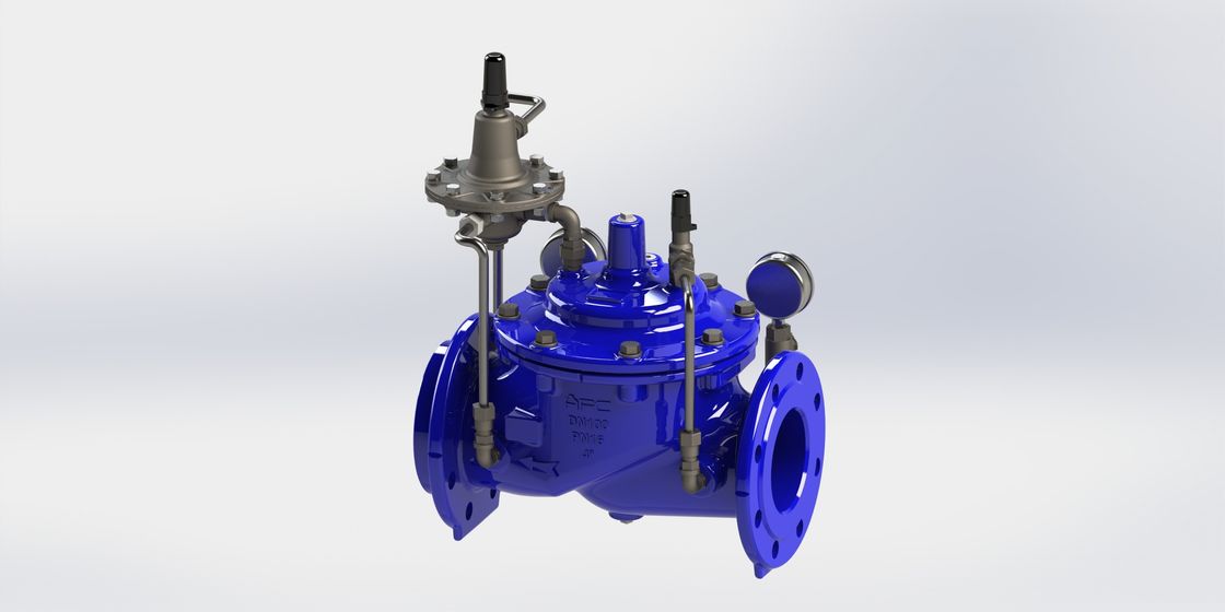 Flusso durevole Rate Control Valve, RAL blu 5010 Constant Flow Valve