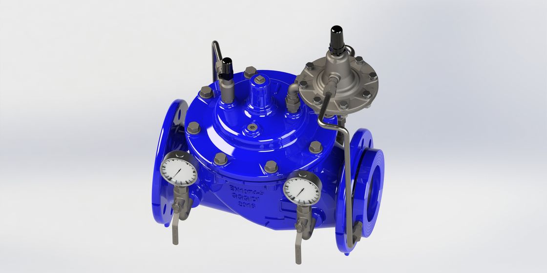 Valvola di limitazione industriale di flusso, valvola di regolazione duttile di scorrimento dell'acqua del ferro