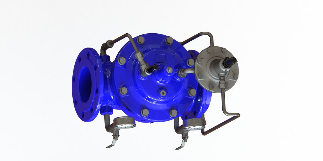 Valvola di limitazione industriale di flusso, valvola di regolazione duttile di scorrimento dell'acqua del ferro