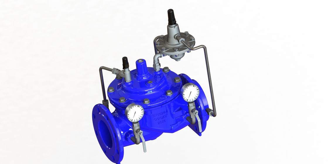 Valvola di limitazione blu di flusso di RAL 5010, flusso accurato Rate Control Valve