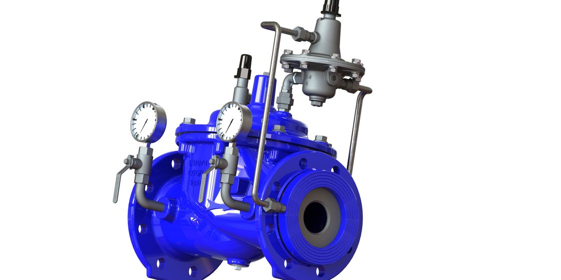 Valvola di limitazione blu di flusso di RAL 5010, flusso accurato Rate Control Valve